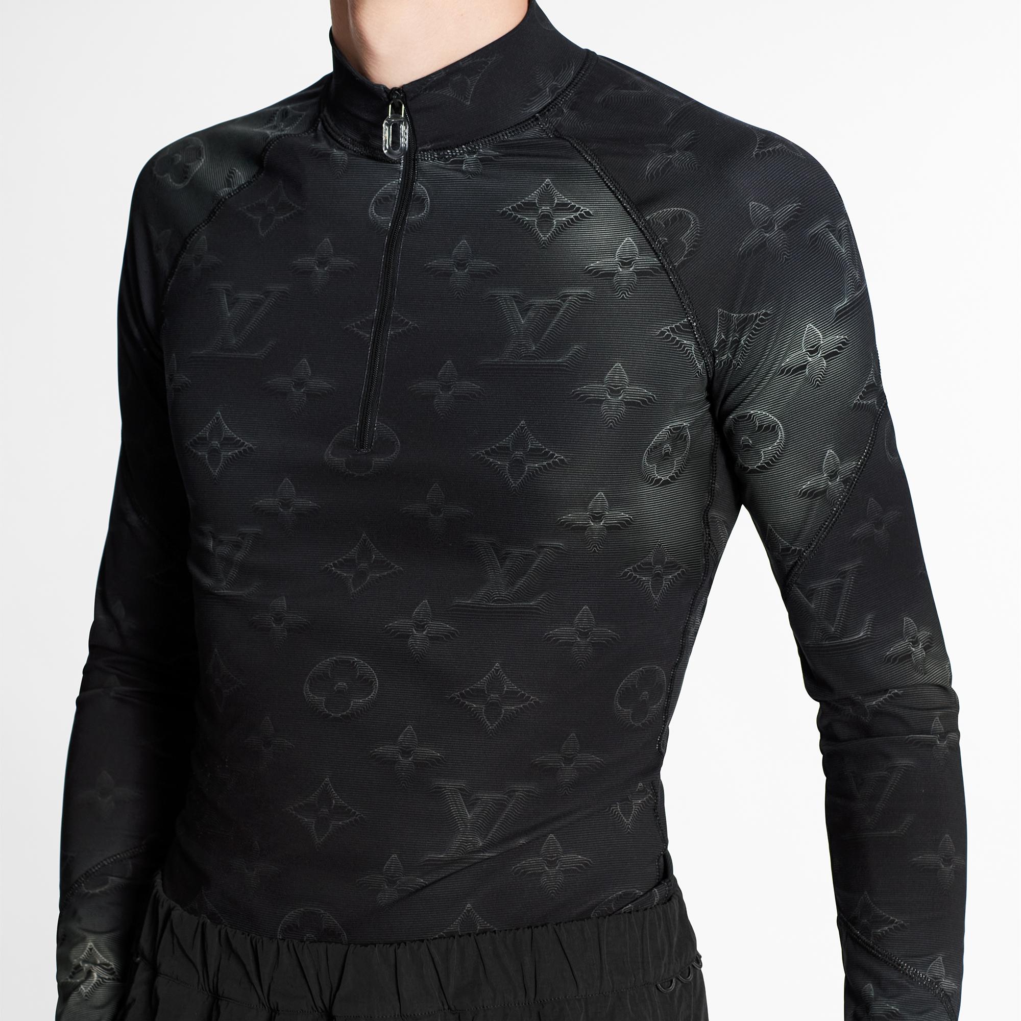 Technical Printed Half-Zip Long-Sleeved Top - Ready to Wear | LOUIS VUITTON